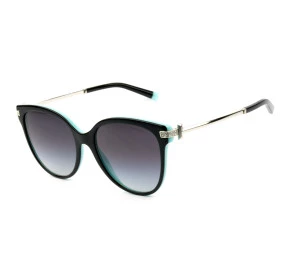 Tiffany & Co. TF4193-B Preto Brilho/Cinza Degradê 8055/3C 55mm - Óculos de Sol