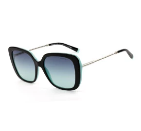 Tiffany & Co. TF4177 Preto Brilho/ Azul Degrade 8055/9S 55mm - Óculos de Sol