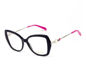 Emilio Pucci EP 5191 Azul Marinho/Rosa 090 53mm - Óculos de Grau
