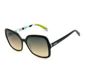 Emilio Pucci EP 192 Preto Brilho /Cinza Degradê 01B 60mm - Óculos de Sol