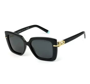 Tiffany & Co. TF4199 Preto Brilho/Cinza 8001/S4 53mm - Óculos de Sol