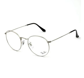 Óculos de Grau Ray Ban Round RB3447VL Prata Fosco 2538 53mm 