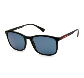 Óculos Prada Linea Rossa SPS01T Preto Fosco/Azul DG0-09R 56mm 