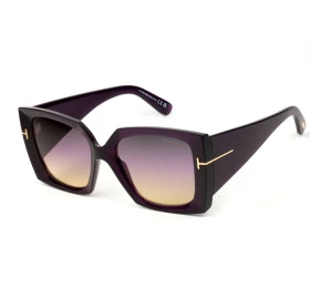 Óculos Tom Ford Jacquetta TF921 Roxo Translucido/Marrom Degradê 81B 54mm 