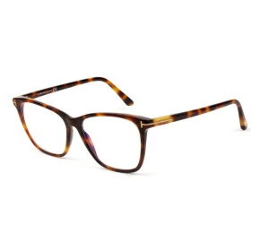 Óculos Tom Ford Feminino TF5762-B Havana Brilho 053 55mm 