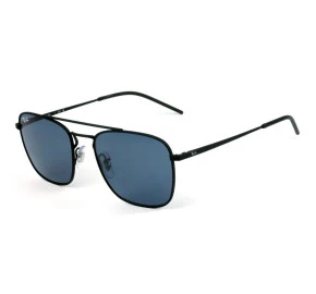 Óculos Ray Ban RB3588 Preto Fosco/Azul 9014/80 55 mm 