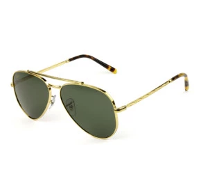 Óculos Ray Ban New Aviador Dourado Brilho G15 RB3625 9196/31 58 mm 
