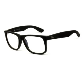 Óculos Ray Ban Justin RB4165 Preto Fosco/Clear 622/5X 54 mm 