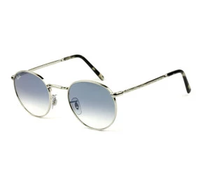 Óculos Ray Ban New Round RB3637 Prata Azul Degradê 003/3F 50mm 
