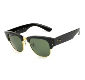 Óculos Ray Ban Mega Clubmaster RB0316-S Preto Brilho/G15 901/31 53mm 