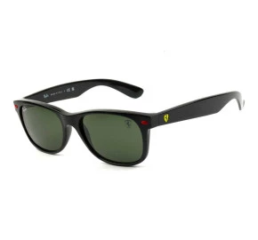 Óculos Ray Ban Ferrari New Wayfarer Preto Brilho/G-15 RB2132-M F60131 55mm
