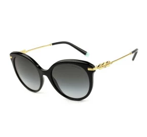 Óculos Tiffany & Co.TF4189-B Preto Brilho/Cinza Degradê 8344/3C 55mm