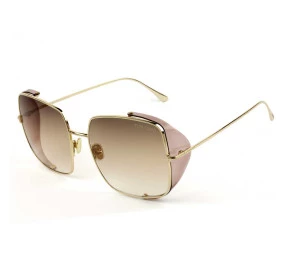 Óculos Tom Ford Toby-02 TF901 Dourado/Marrom Degradê 28F 60mm