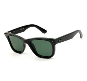Óculos Ray Ban Wayfarer Reverse Preto Brilho G-15 RBR0502S 6677/VR 50mm
