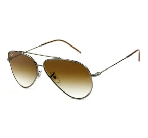 Óculos Ray Ban Aviador Reverse Grafite Marrom Degrade RBR0101S 004/CB 59 mm