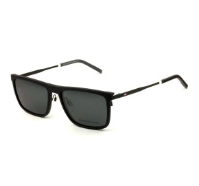 Óculos de Grau Tommy Hilfiger Clip-on Preto Fosco TH1803/CS 00399 58mm 