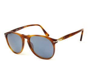 Óculos Persol 9649-S Terra Di Siena Azul Semi Espelhado 96/56 55mm 