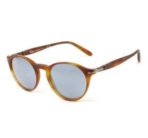 Óculos Persol 3092-S-M Terra Di Siena Azul Espelhado 9006/56