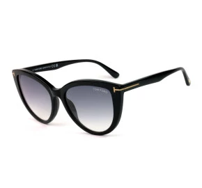 Óculos Tom Ford Feminino Isabella Preto Cinza Degradê TF915 01B 59mm