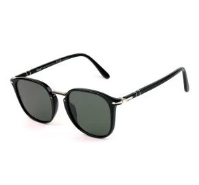 Óculos Persol 3186-S Preto Brilho Verde Polarizado 95/58 53mm 