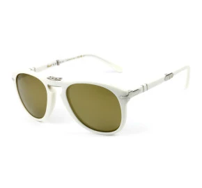 Óculos Persol Steve McQueen Edição Limitada714-S-M  Off White Dourado Espelhado 1191/AM 54mm