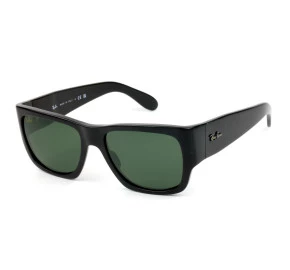Óculos Wayfarer Nomad Ray Ban RB2187 Preto Brilho G-15 901/31 54mm 