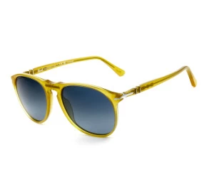 Óculos Persol 9649-S Mel Translucido Azul Semi Espelhado 204/S3 55mm 