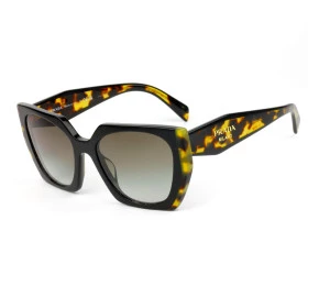 Óculos Prada SPR15W Preto Tartaruga Cinza Degrade 389-0A7 54mm