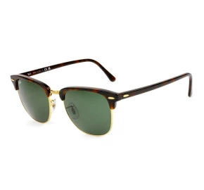 Óculos Ray Ban Clubmaster RB3016 Turtle Brilho G-15 W0366 55mm 