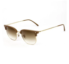 Óculos Ray Ban New Clubmaster RB4416 Nude Dourado Marrom Degrade 6721/51 53mm 