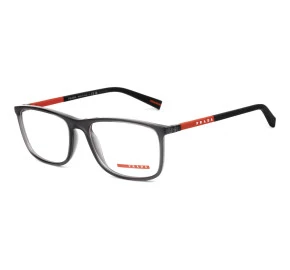 Óculos Prada Linea Rossa VP03Q Cinza Translucido 01D-1O1 57mm 