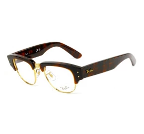 Óculos Ray Ban Mega Clubmaster RB0316-V Turtle Dourado 2372 50mm 