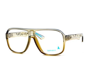 Óculos de Grau Absurda Calixtin - Transparente / Marrom - 2545 597 60 Tam 60