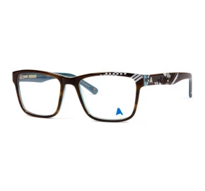 Óculos de Grau Absurda Villa Crespo - Marrom / Azul / Branco - 2537 464 53