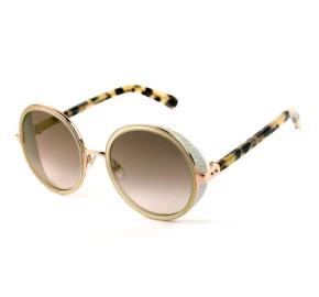 Jimmy Choo Andie/s - Nude/Marrom Degradê J7ANH 54mm - Óculos de Sol