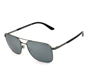 Giorgio Armani AR6065 - Chumbo/Cinza Semi-Espelhado 3003/6G 58mm - Óculos de Sol