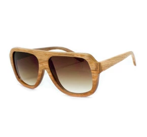 Óculos Evoke Wood Series Bamboo Collection 01 Clear Wood Laser Brown Gradient