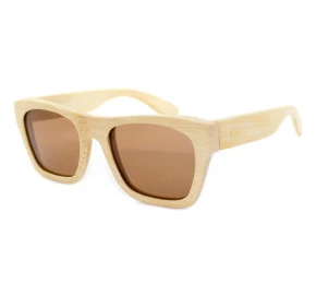 Óculos Evoke Wood Series Bamboo Collection 02 Clear Wood Laser Brown Polarized
