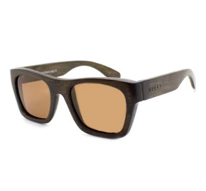 Óculos Evoke Wood Series Bamboo Collection 02 Dark Wood Laser Brown Polarized