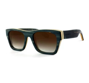 Óculos Evoke Wood Series Bamboo Collection 02 Maple Collection Black Laser Brown Gradient