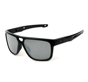Oakley Crossrange Patch OO9382 - Preto Brilho/Cinza Semi Espelhado Prizm 60mm - Óculos de Sol