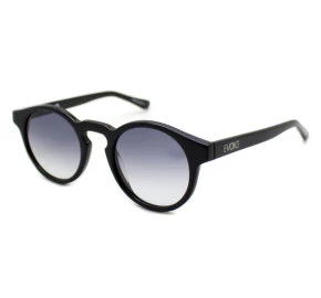 Óculos Evoke EVK 12 Black Shine Silver Gray Gradient