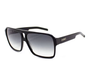 Óculos Evoke EVK 09 Black Shine Silver Gray Gradiente