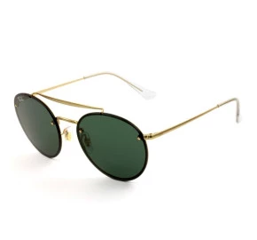Ray Ban Blaze Round Ponte Dupla RB3614-N - Dourado/G15 9140/71 54mm - Óculos de Sol