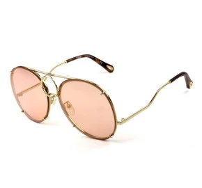 Chloé Vicky CE 145S Aviador Rose Semi Espelhado 828 61mm - Óculos de Sol