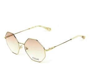 Chloé CE 2134 - Óculos de Grau 717 Bege/Dourado Lente 55mm