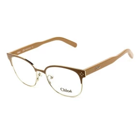 Chloé CE 2131 Óculos de Grau 703 Bege/Dourado Lente 53mm