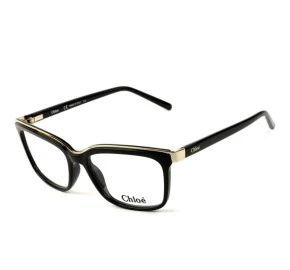 Chloé CE 2661 - Óculos de Grau 001 Preto Brilho Lente 53mm