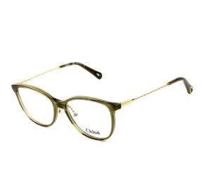 Chloé CE 2727 - Óculos de Grau 303 Verde/Dourado Lente 54mm