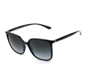 Dolce & Gabbana DG 6112 - Óculos de Sol Preto Brilho 501/8G Lentes 56mm